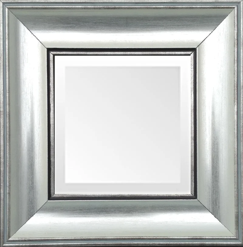 soft silver quality small mirror made  in usa museum facsimiles