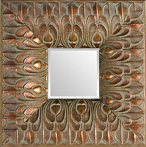 Ornate Silver Bronze Deco Decorative Mirror.jpg