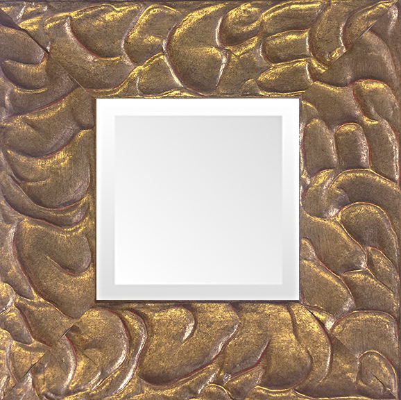 gold leaf small decorative mirror quality made in usa