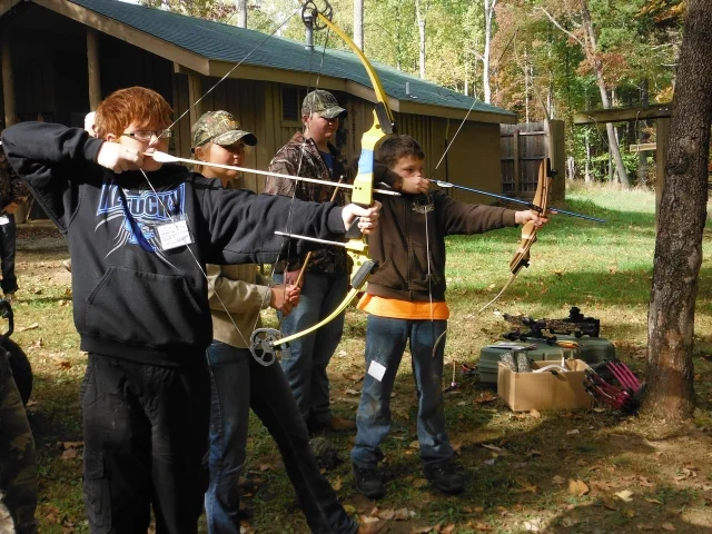 Zach, Alex, and Jo BOW target practice.jpg