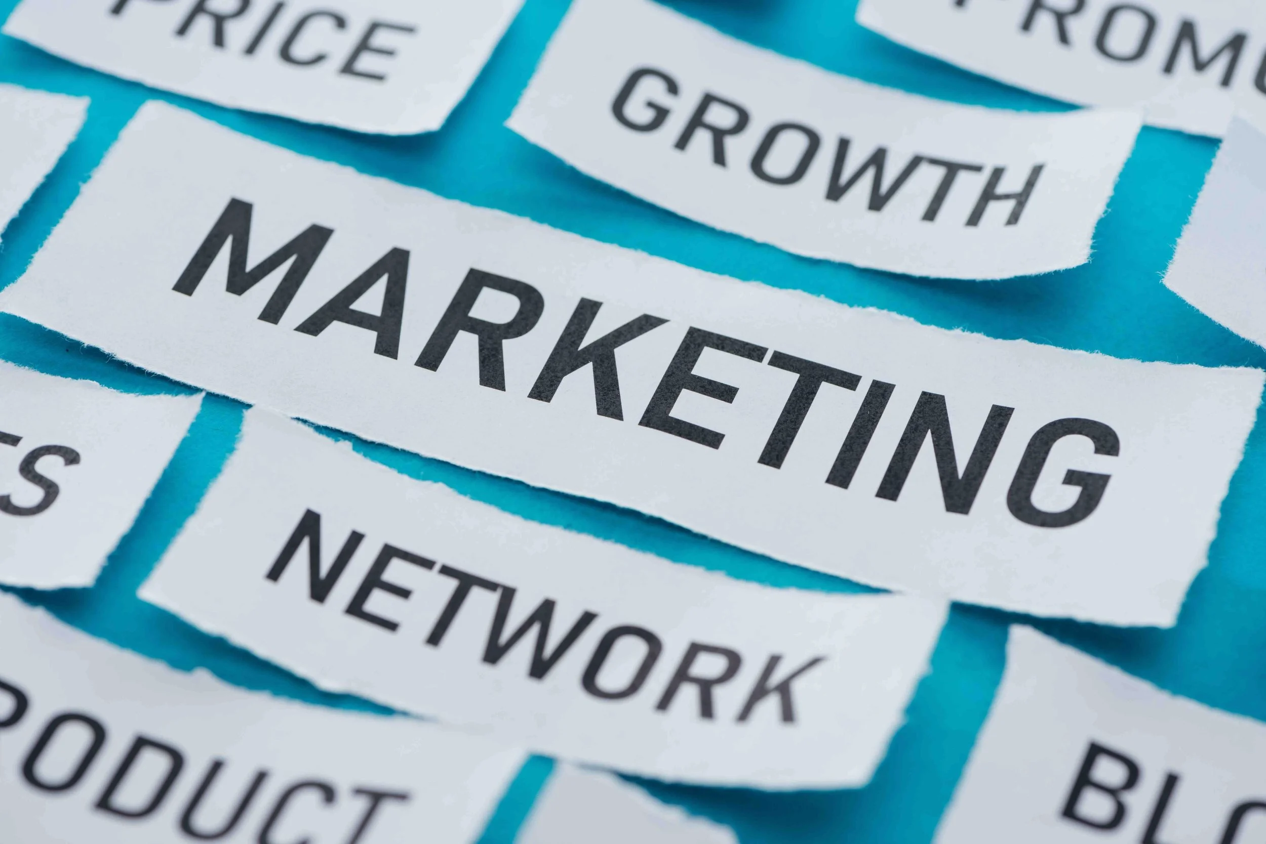 Image of the word marketing