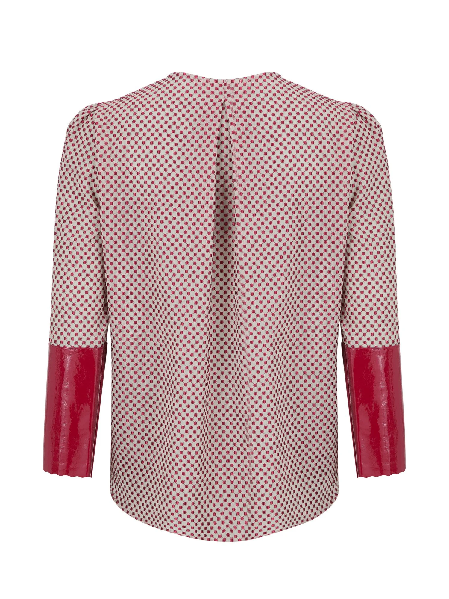 Tabby shirt - Red polka dot - back.jpg