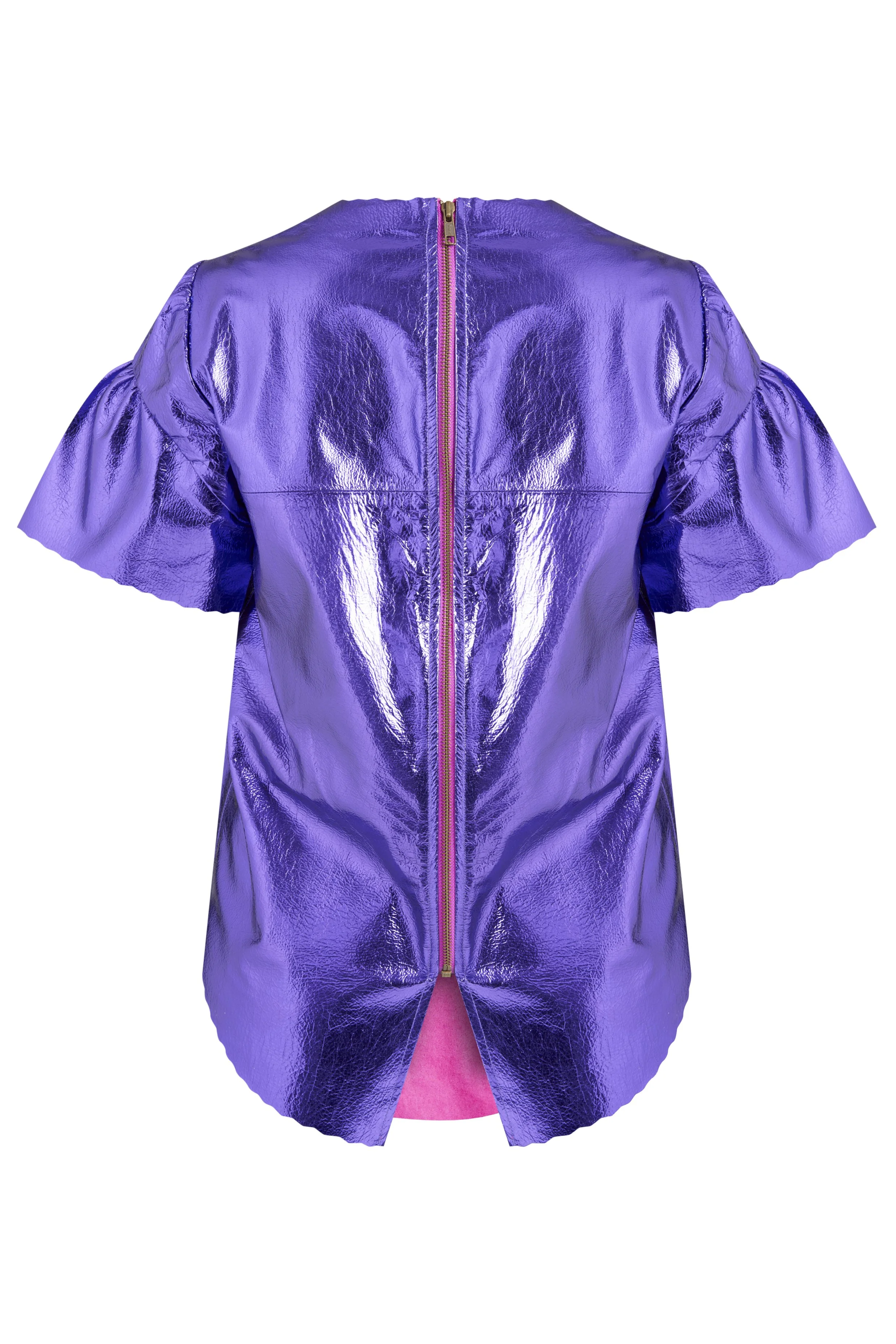 Manley - Stella leather tee - Lavender {back view} €299.jpg