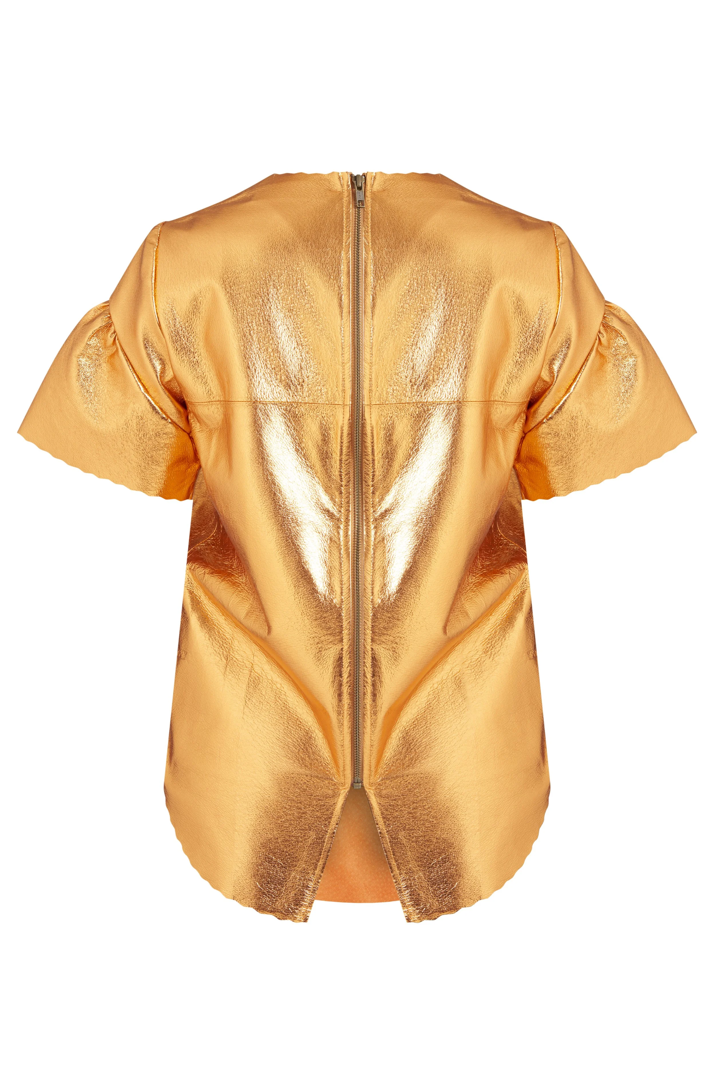 Manley - Stella leather tee - Mango {back view} €299.jpg