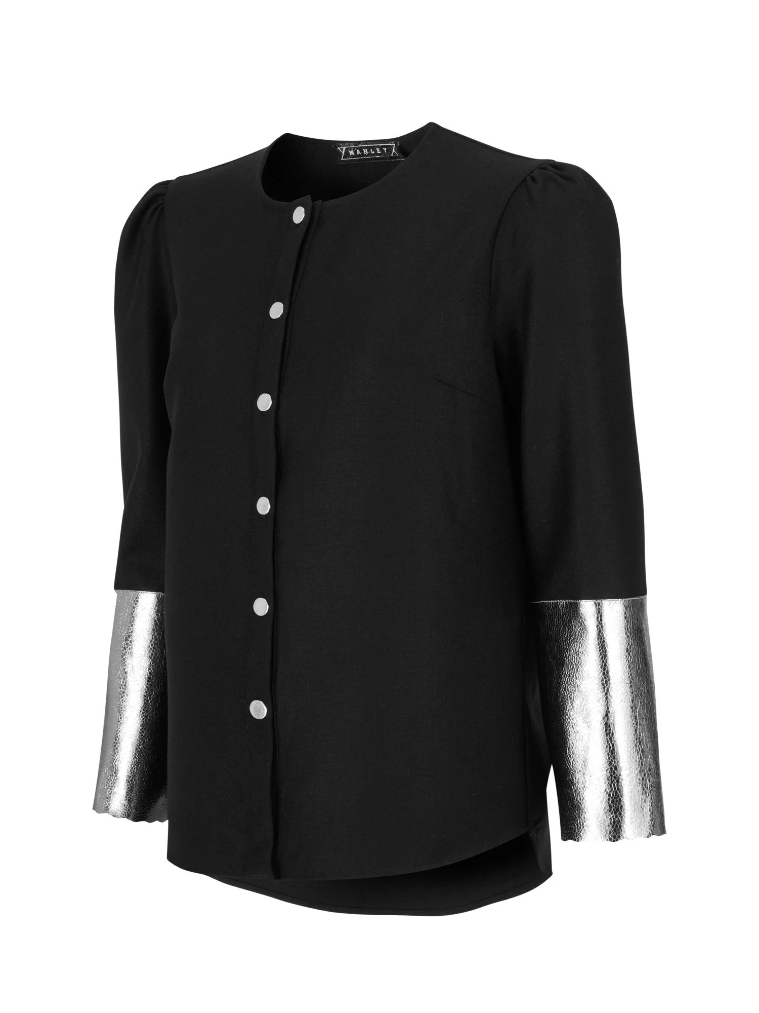 Blair shirt - Black and silver - side.jpg