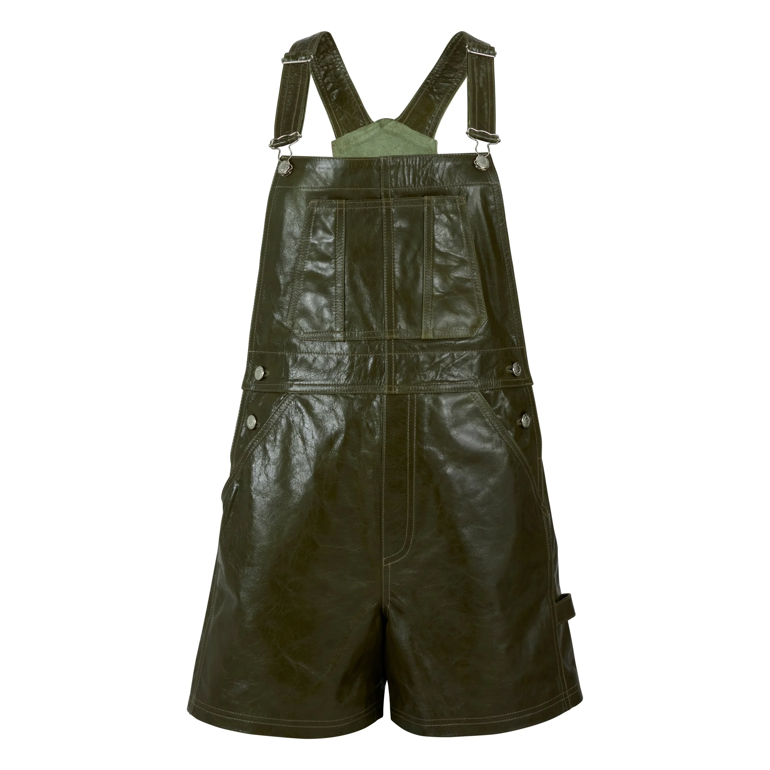 Parker Dungarees - Olive - Front €425.jpg