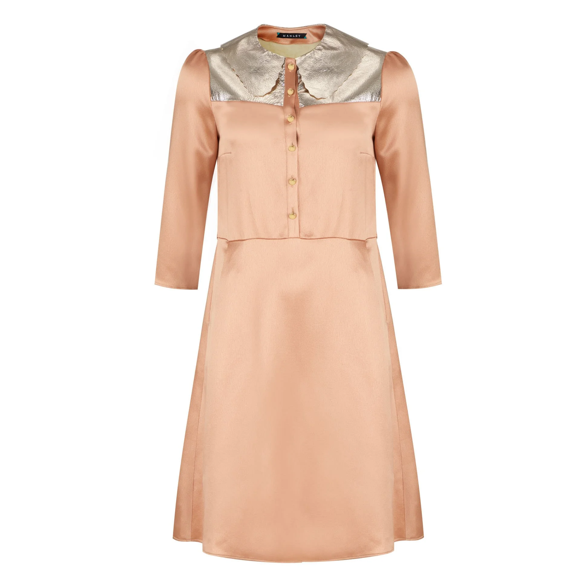 Manley - Mia Dress - Champagne - Front €299.jpg