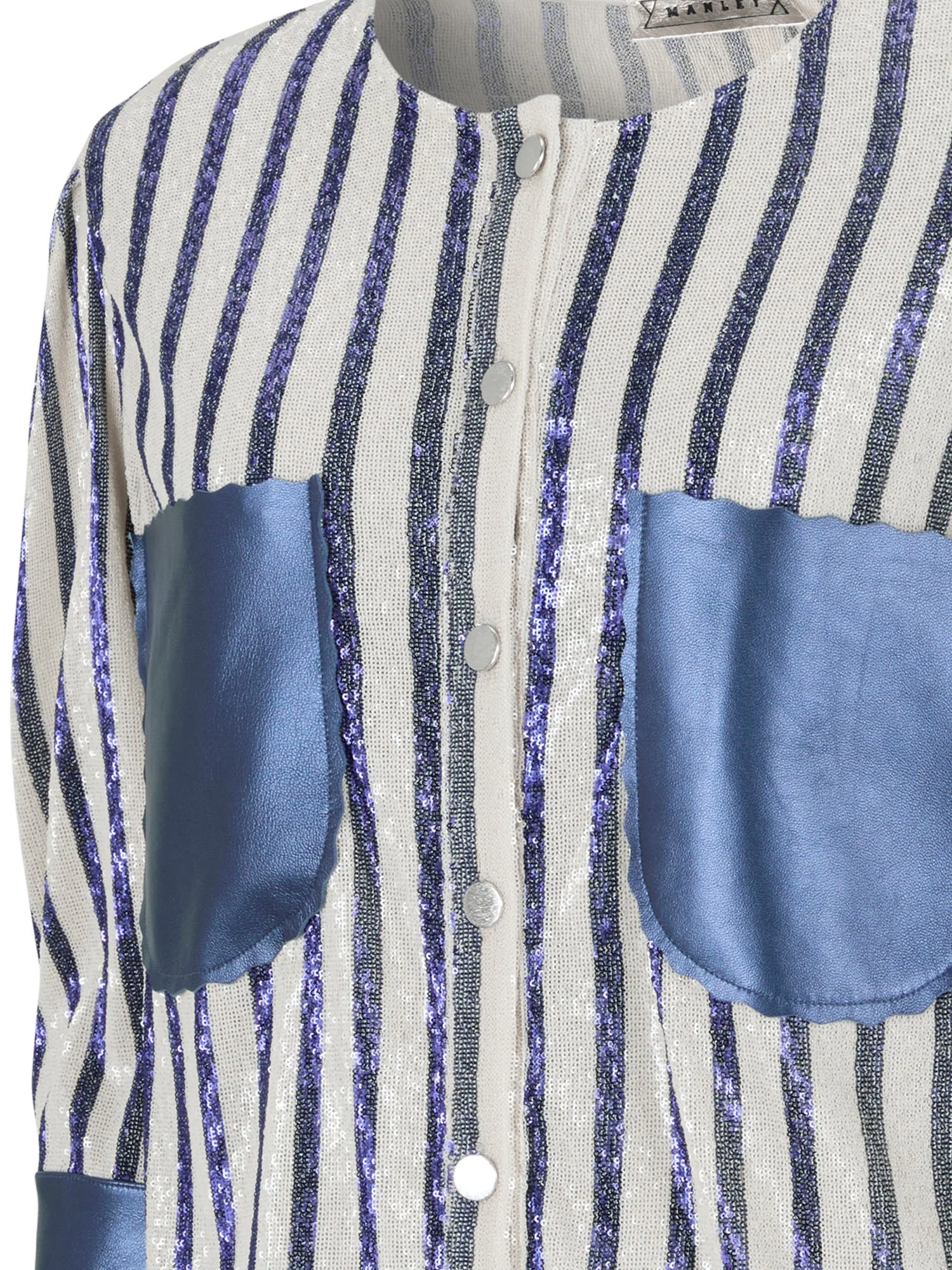 Tabby shirt - Navy and white sequin - pockets.jpg