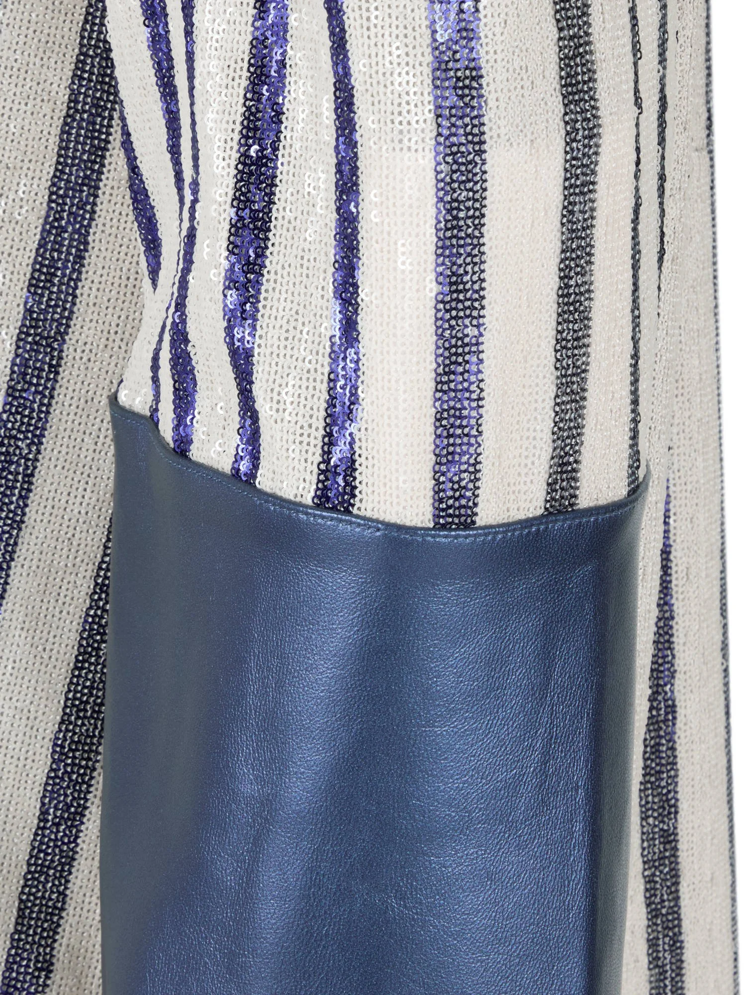 Tabby shirt - Navy and white sequin - cuff.jpg