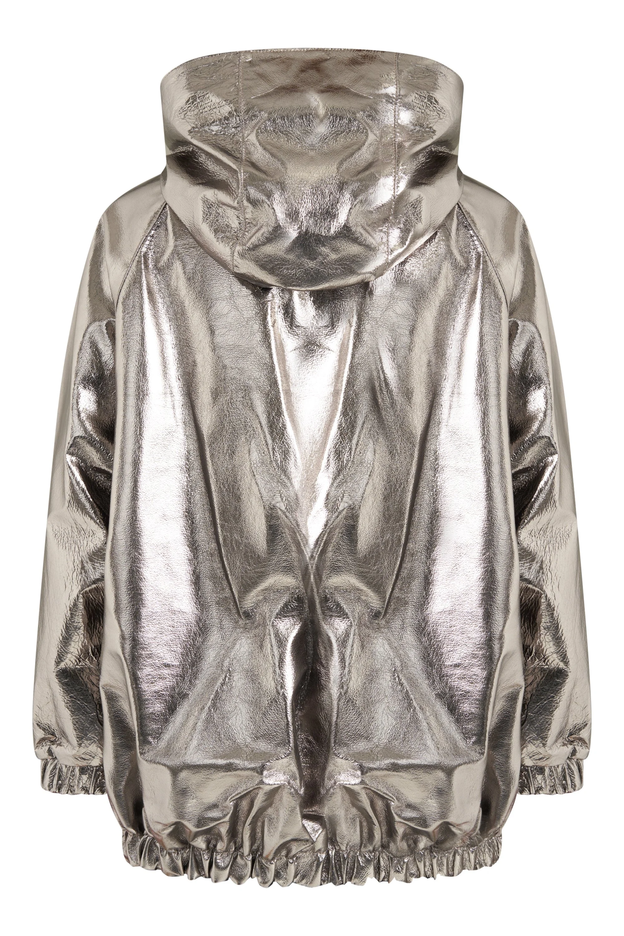 Manley - Stella Bomber Jacket - Old Silver [back view}€450.jpg