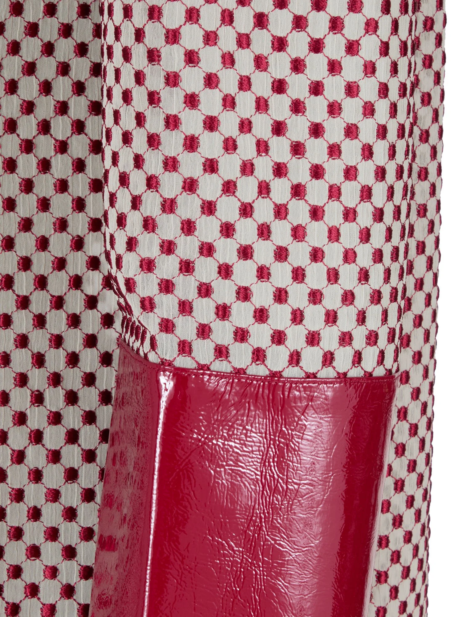 Tabby shirt - Red polka dot - cuff.jpg