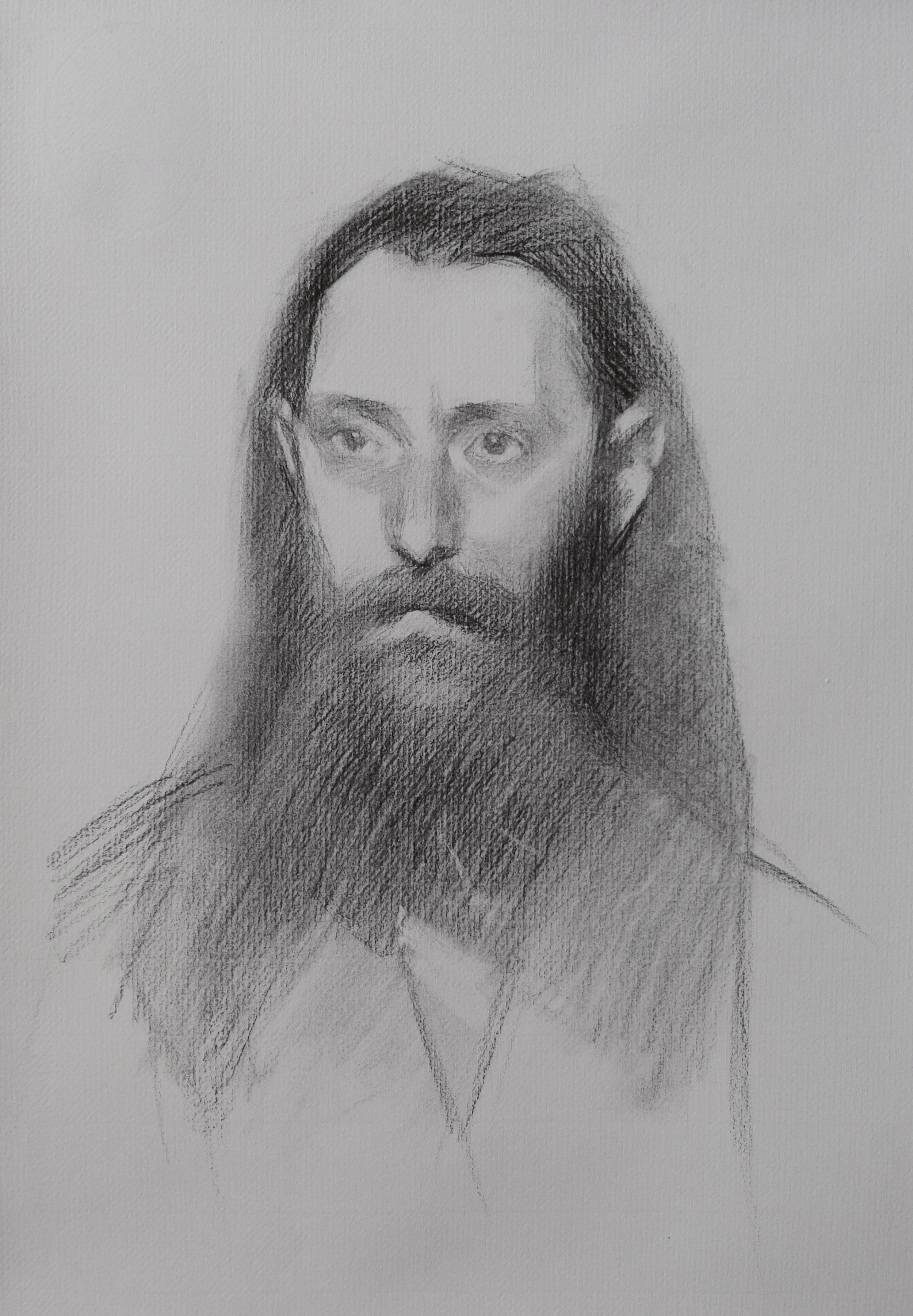 francesco | charcoal on paper | 20 x 24 in | 50 x 60 cm | 2026