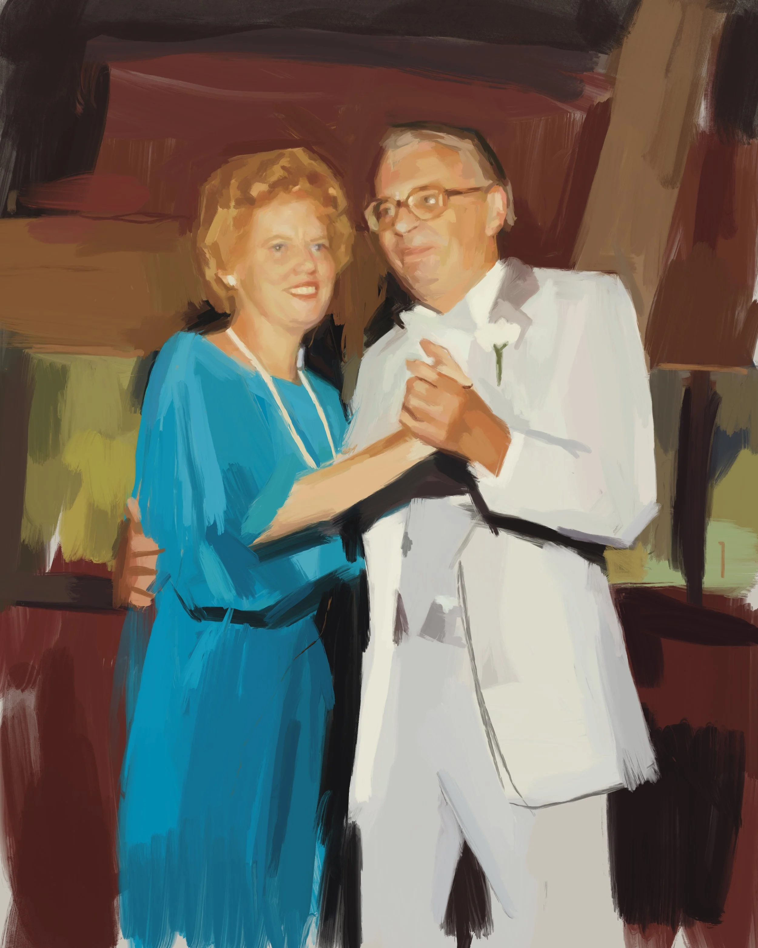 ted and nancy | digital painting | 2023