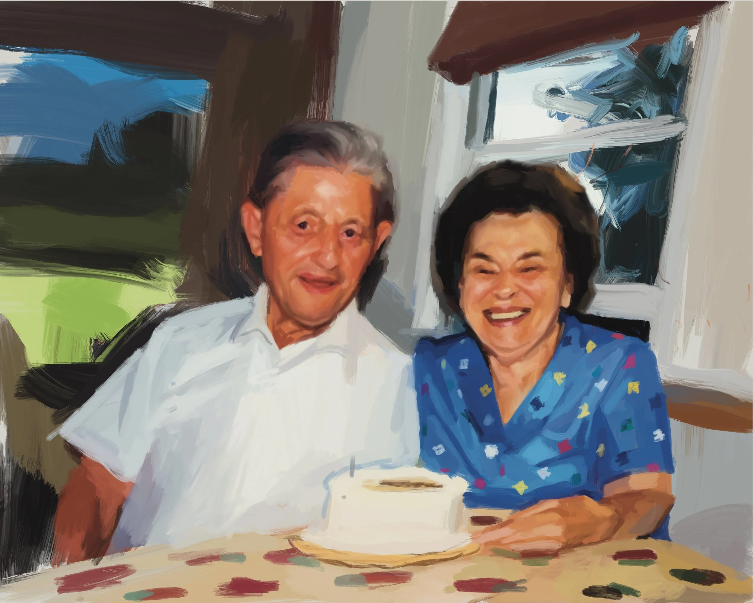 vinny and carmela | digital painting | 2023