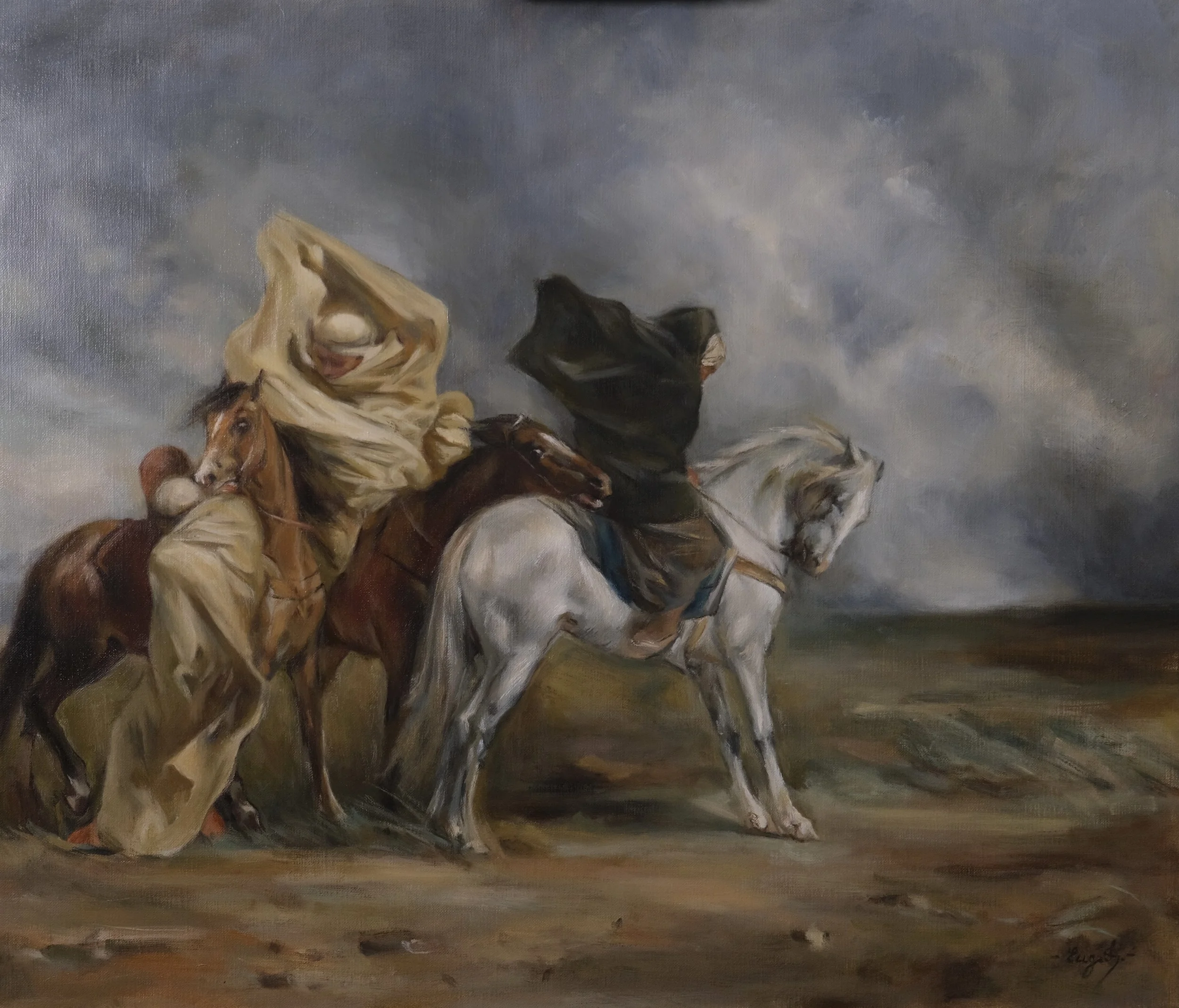 after eugène fromentin | oil on linen | 24 x 30 in | 60 x 76 cm | 2024 