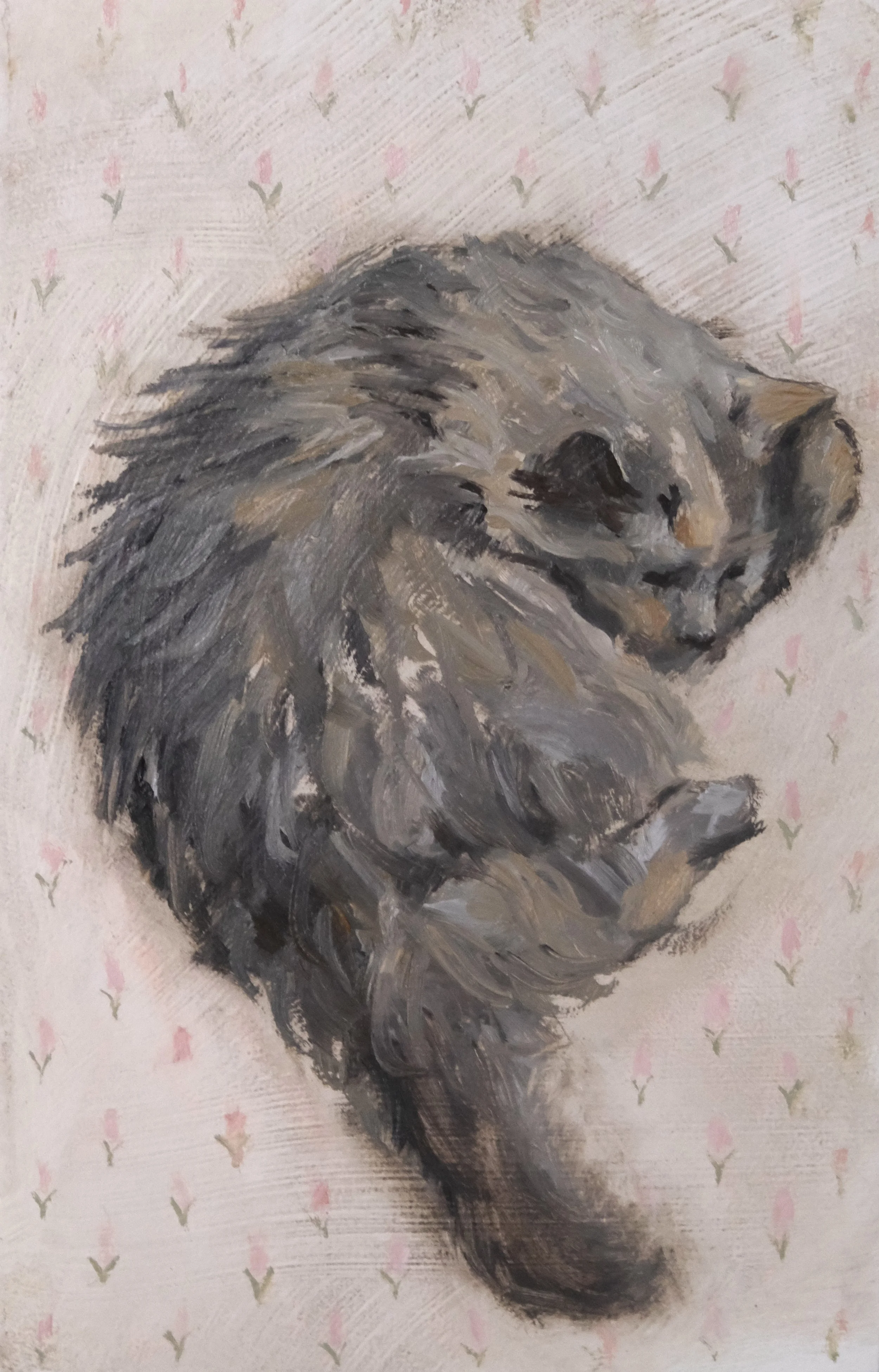 grizabella no. 3 | oil on panel | 5 x 9 in |  12 x 22 cm | 2025