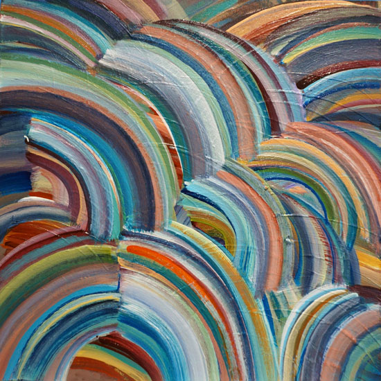 He Who Speaks For Trees 8x8" acrylic on panel