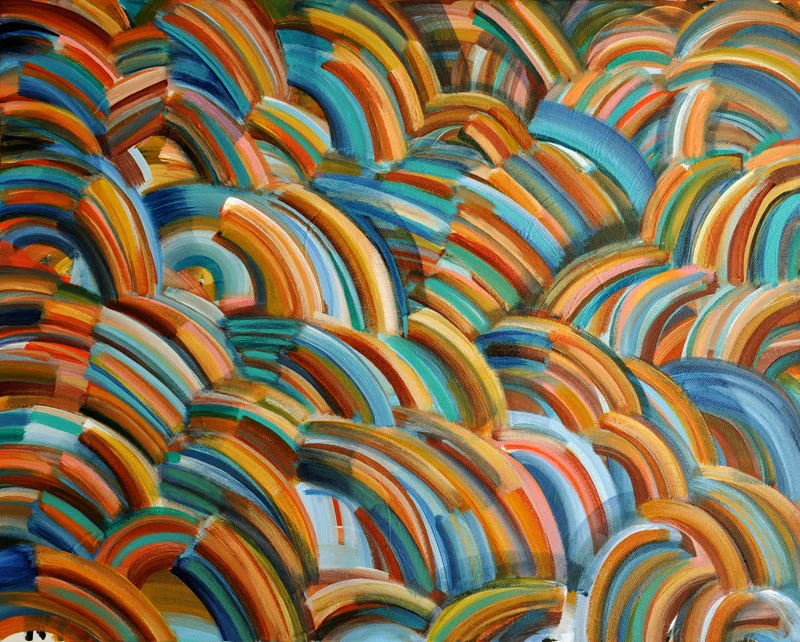 Exclamatory 20x16" acrylic on canvas