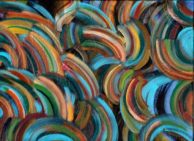 Pinwheel 12x9" acrylic on canvas