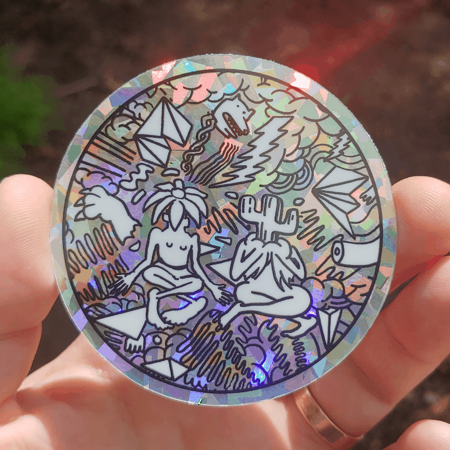 Introducing The Multiverse Prism Party Sticker