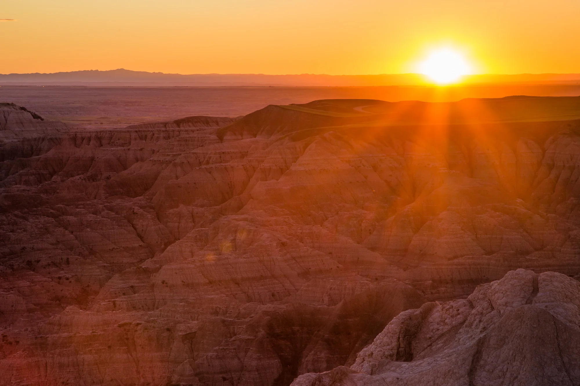 Badlands Sunset