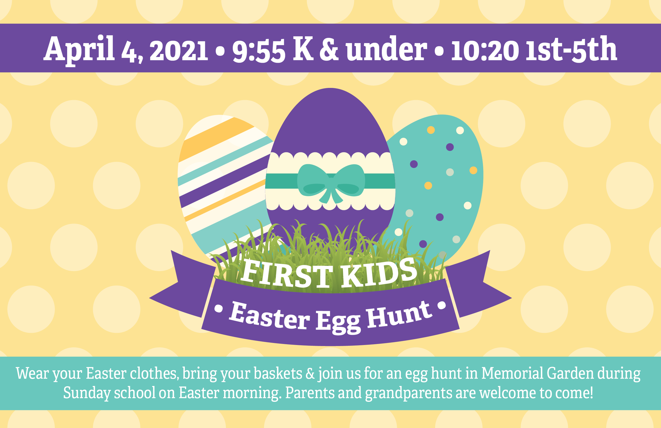 First Kids Easter Egg Hunt