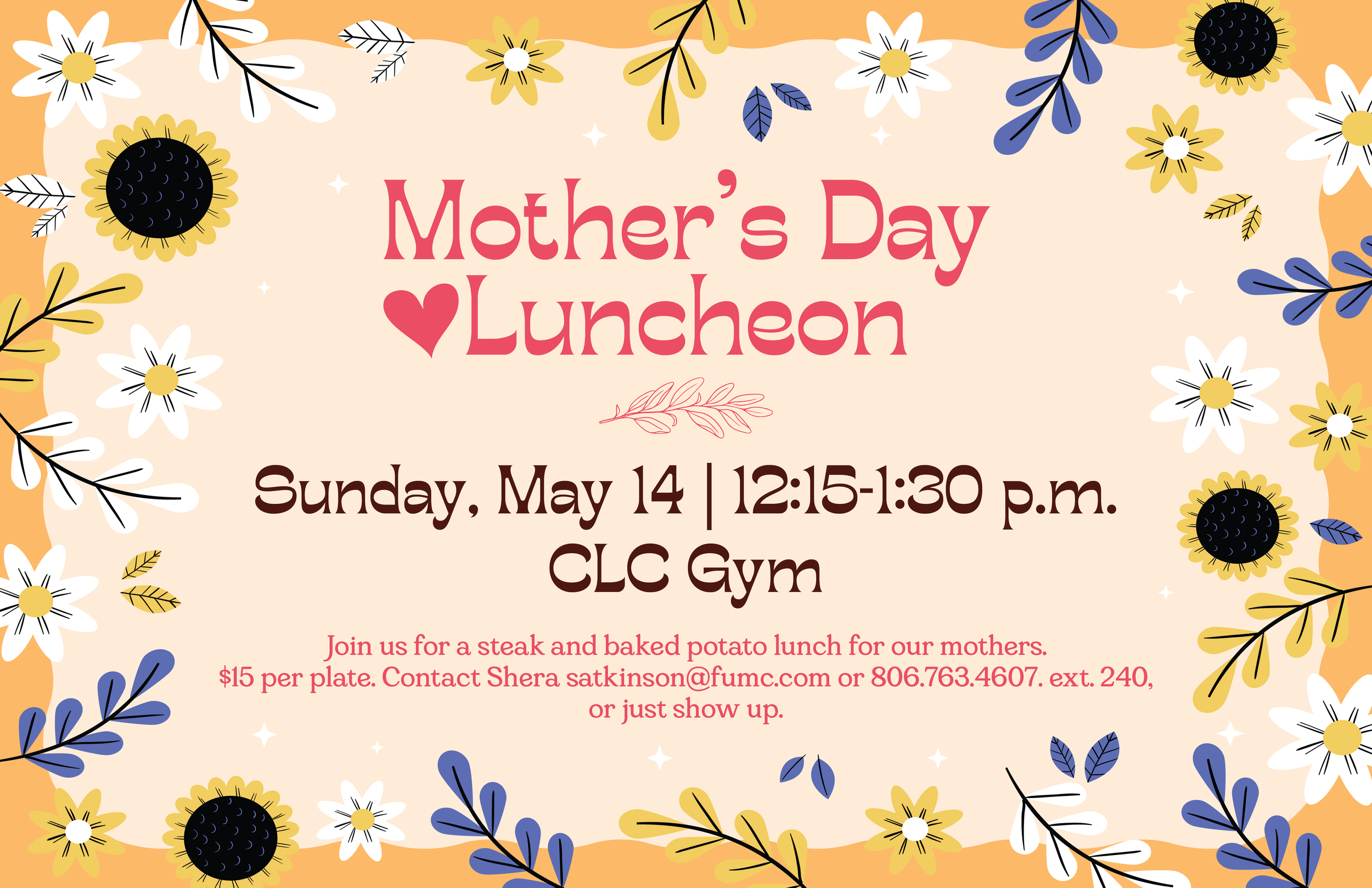 Mother's Day Luncheon — First United Methodist Church