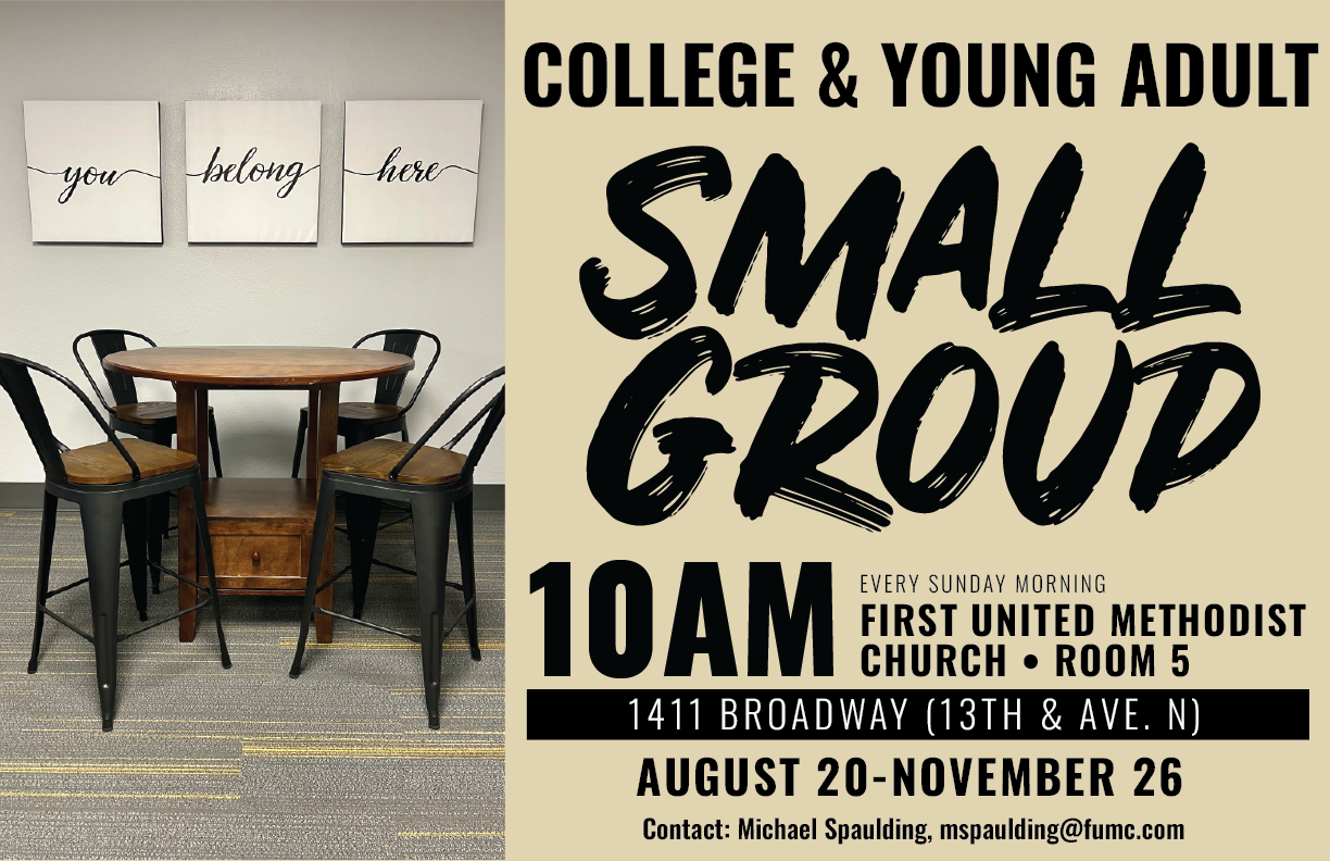 College Sunday Morning Small Group