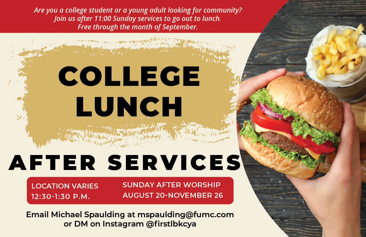 College Sunday Lunch