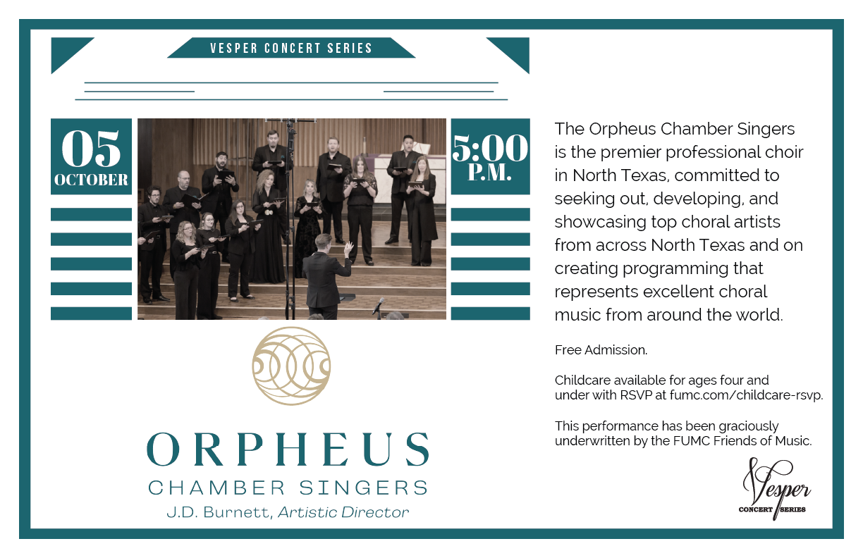 Orpheus Chamber Choir - Vesper Concert Series