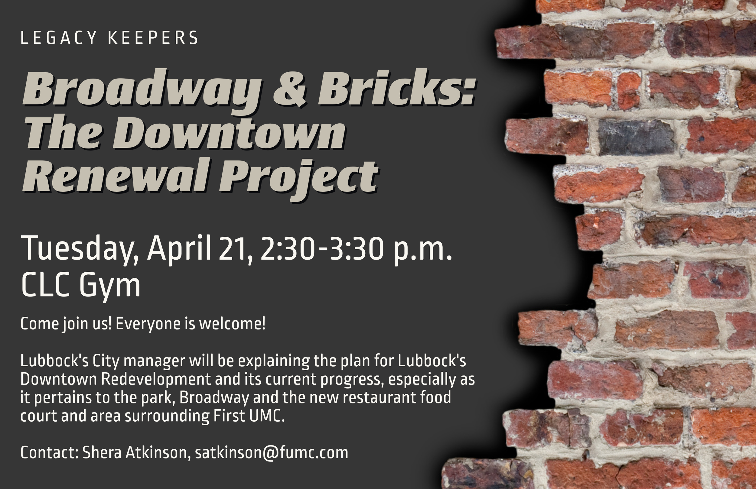 Broadway &amp; Bricks: The Downtown Renewal Project