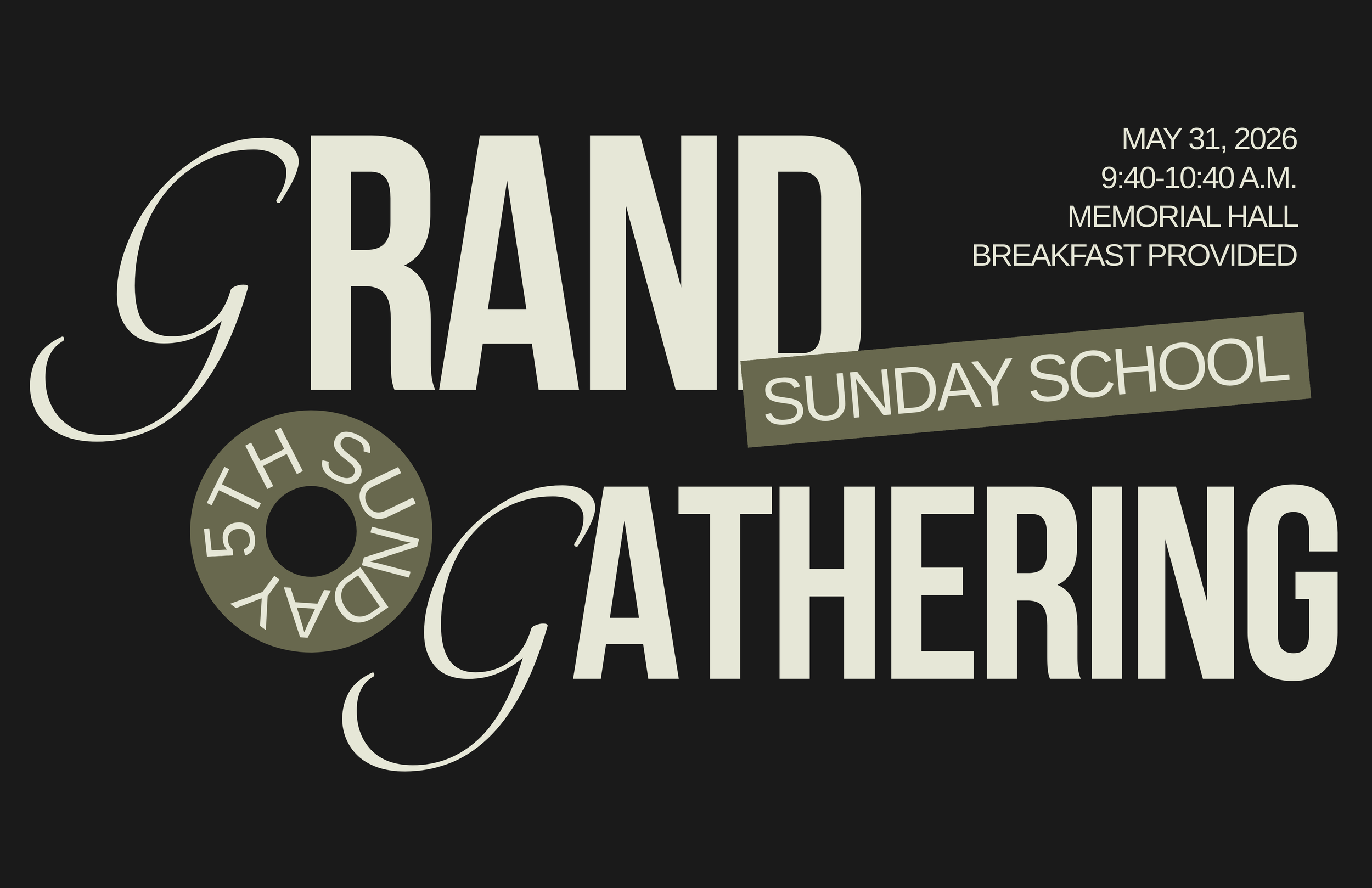 Sunday School Grand Gathering