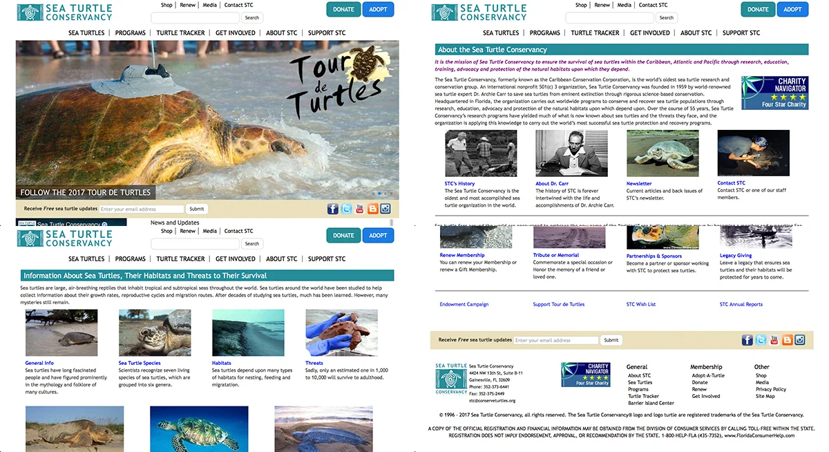 STC's current website