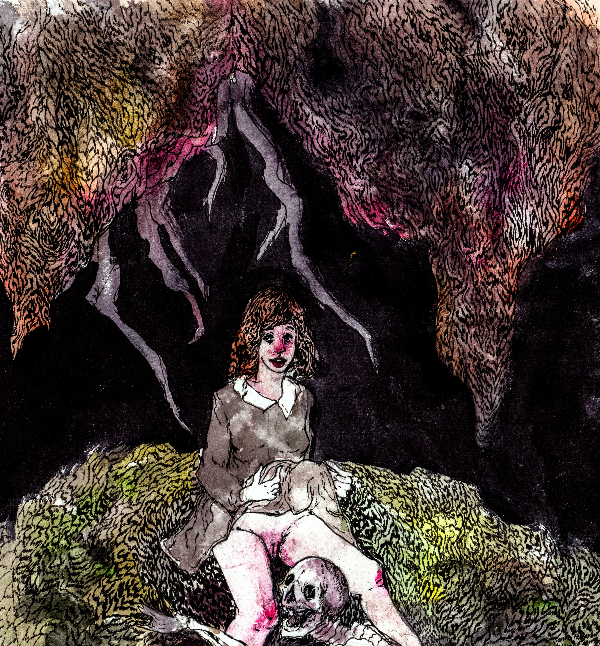 To Lose Oneself. 2014. 12 x 12 inches. Watercolor on paper.