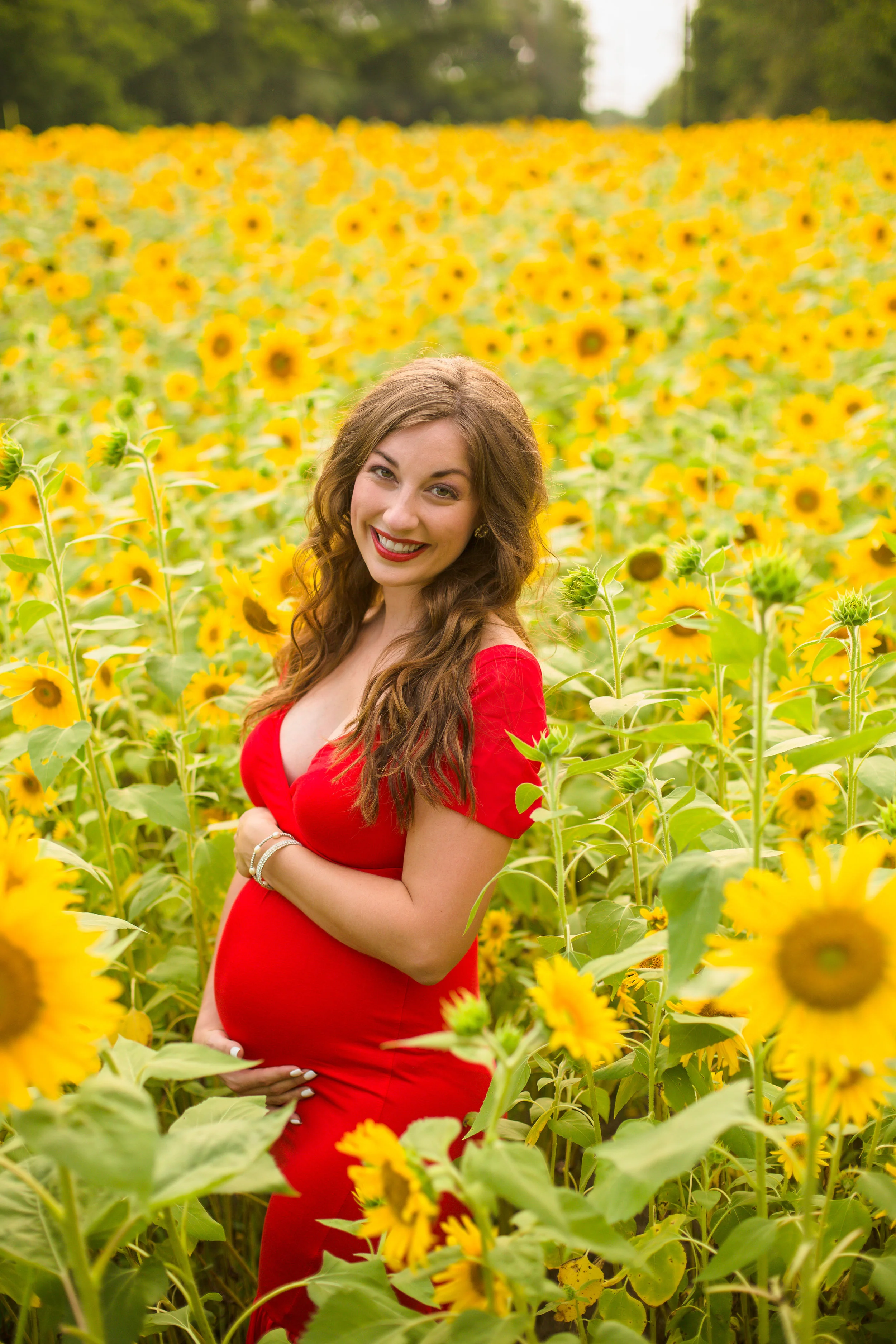 A & Q Sunflower Maternity Session — Chelsea Meadows Photography