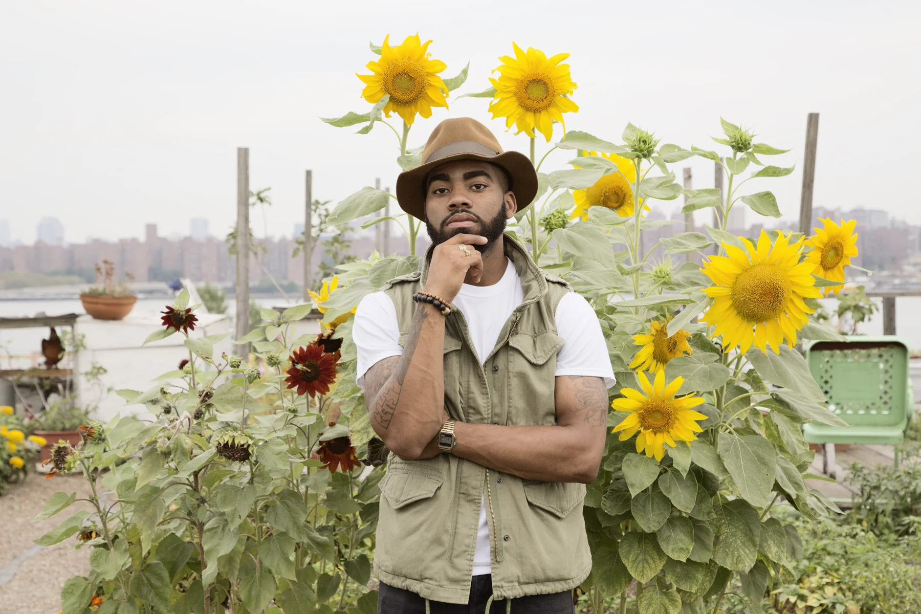 Andre, Eagle Street Rooftop Farm, 2013