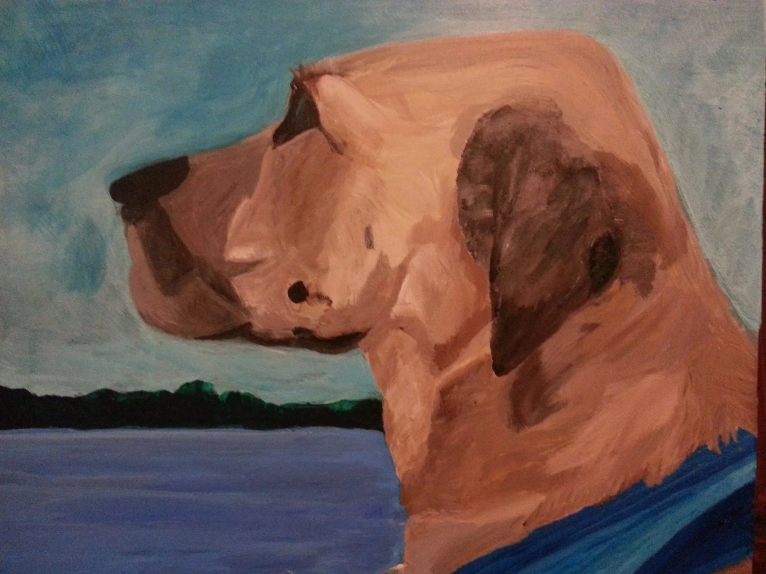 Jasper Acrylic on Board, 2014