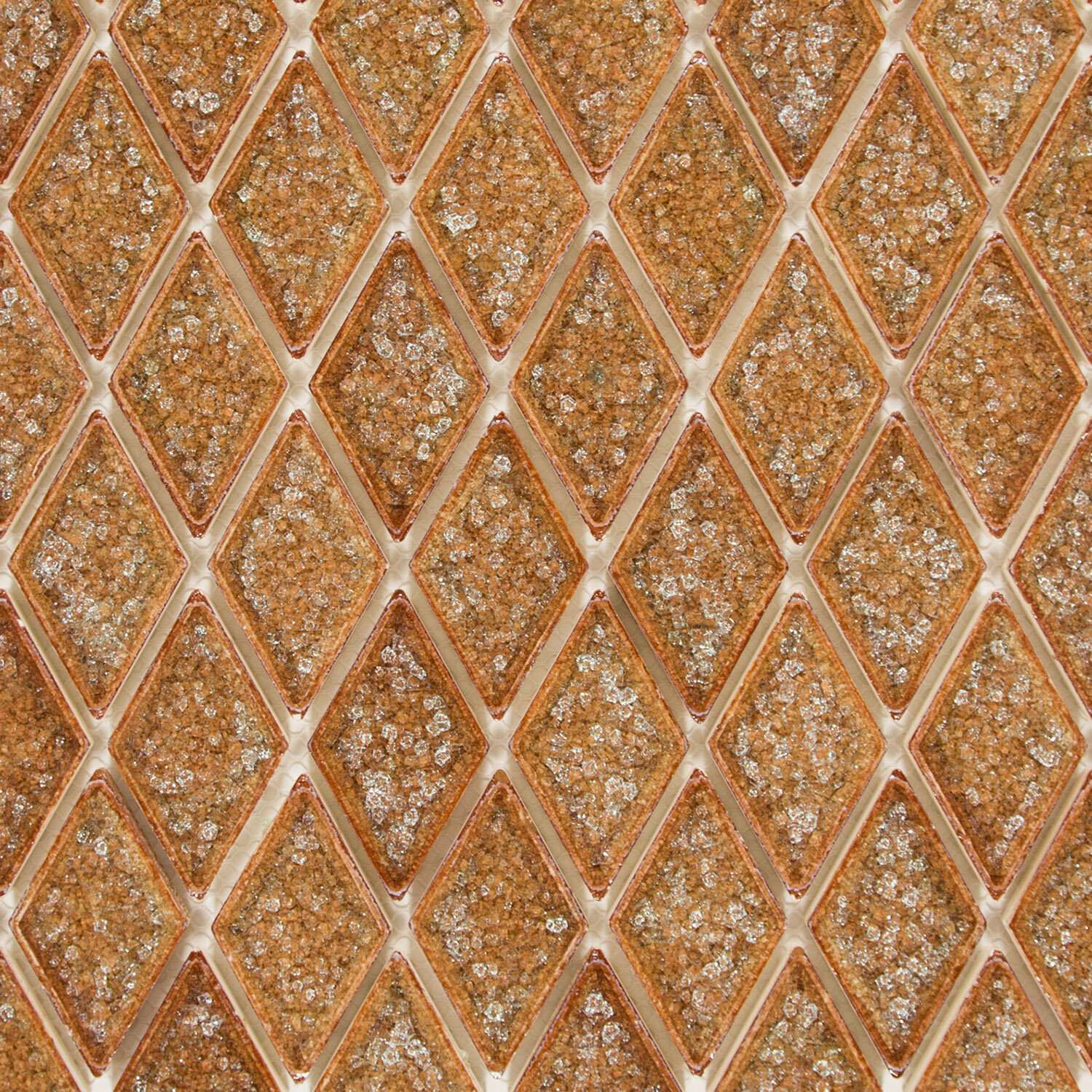 Bellini Collection Harlequin Mosaic Pattern in Color Cocoa