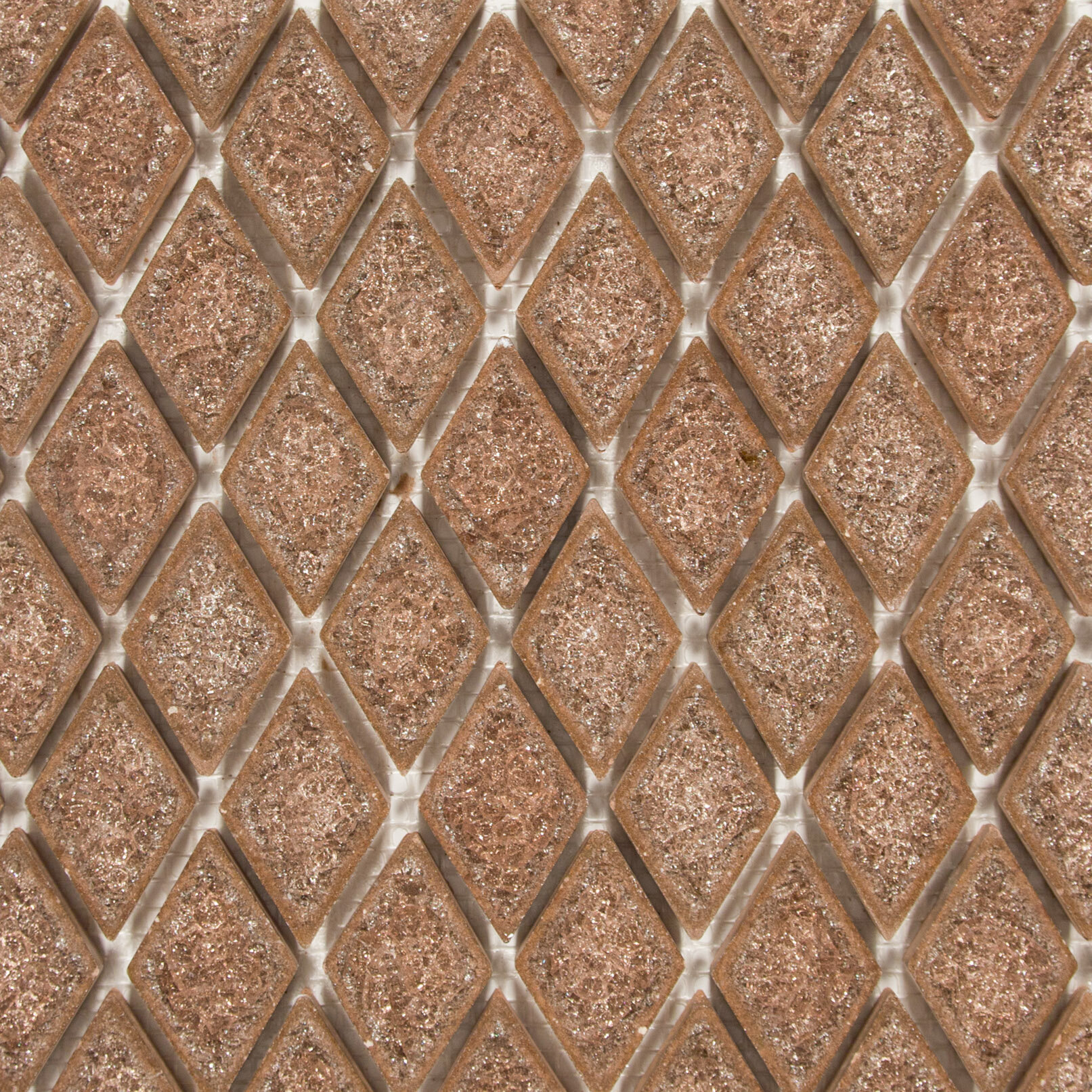 Bellini Collection Harlequin Mosaic Pattern in Color Coffee