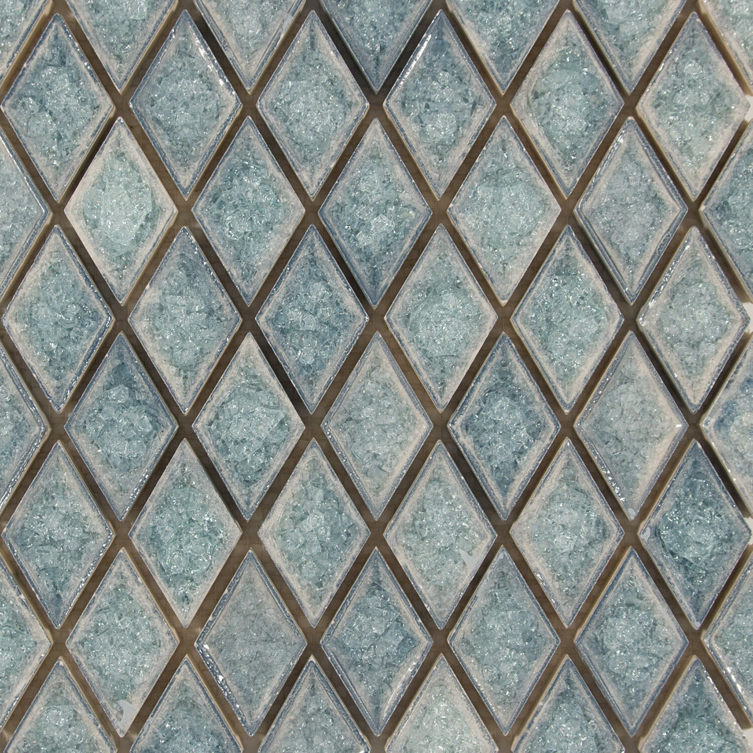 Bellini Collection Harlequin Mosaic Pattern in Color Glacier