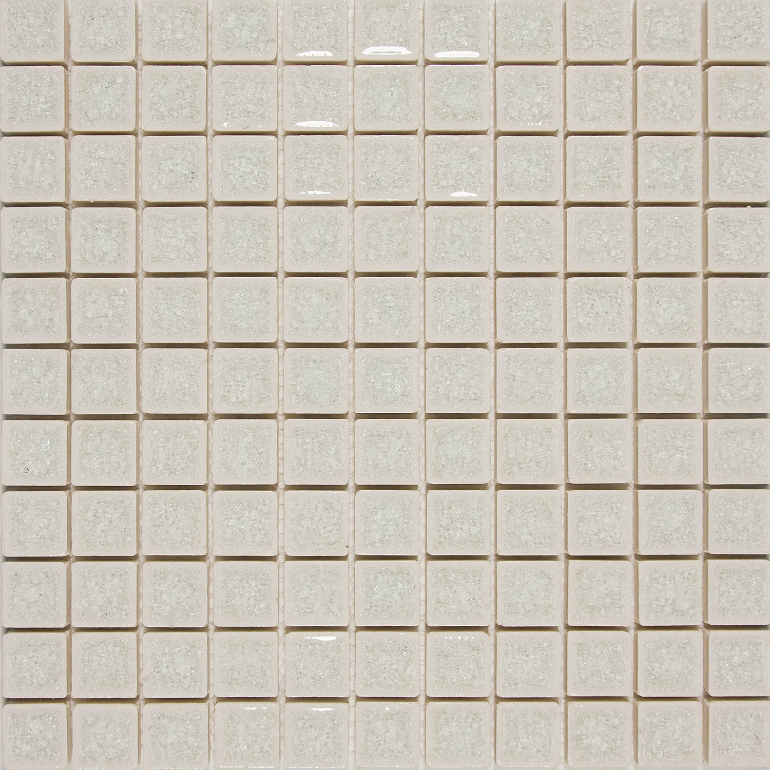 Bellini Collection 1" x 1" Mosaic Pattern in Color Milk