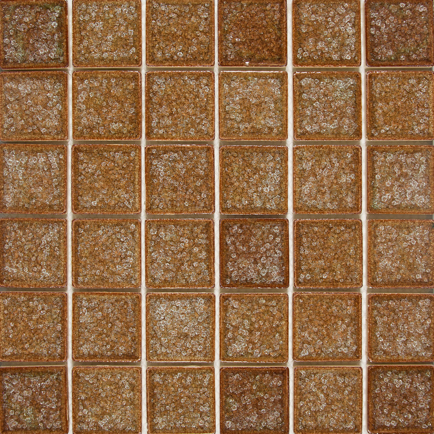 Bellini Collection 2" x 2" Mosaic Pattern in Color Cocoa