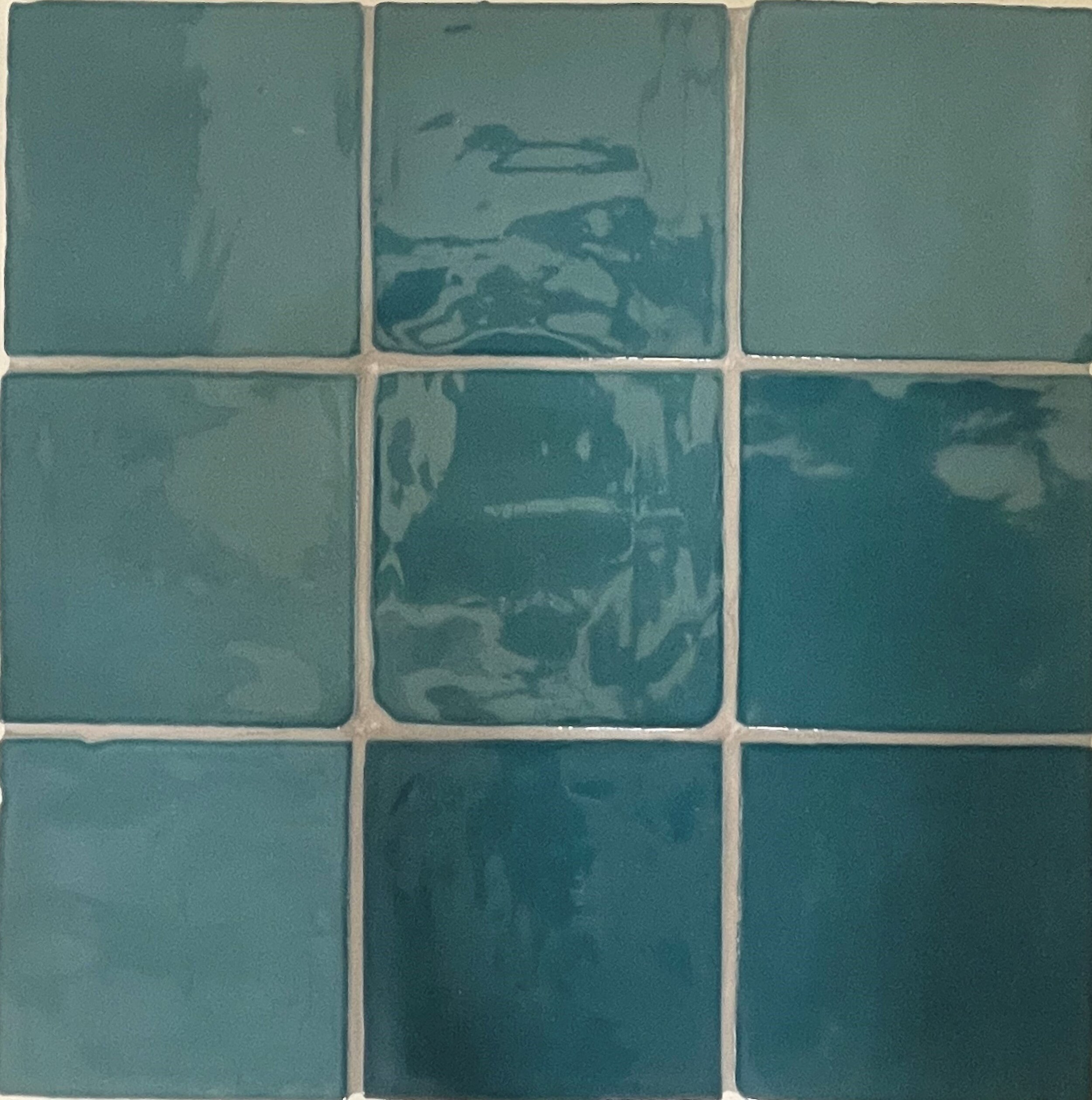 Zellige Collection 4" x 4" Tile in Color Emerald