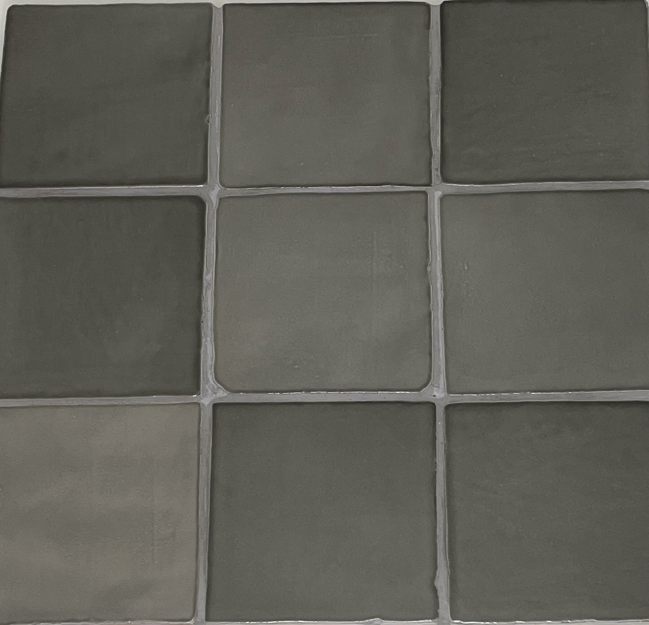 Zellige Collection 4" x 4" Tile in Color Dark