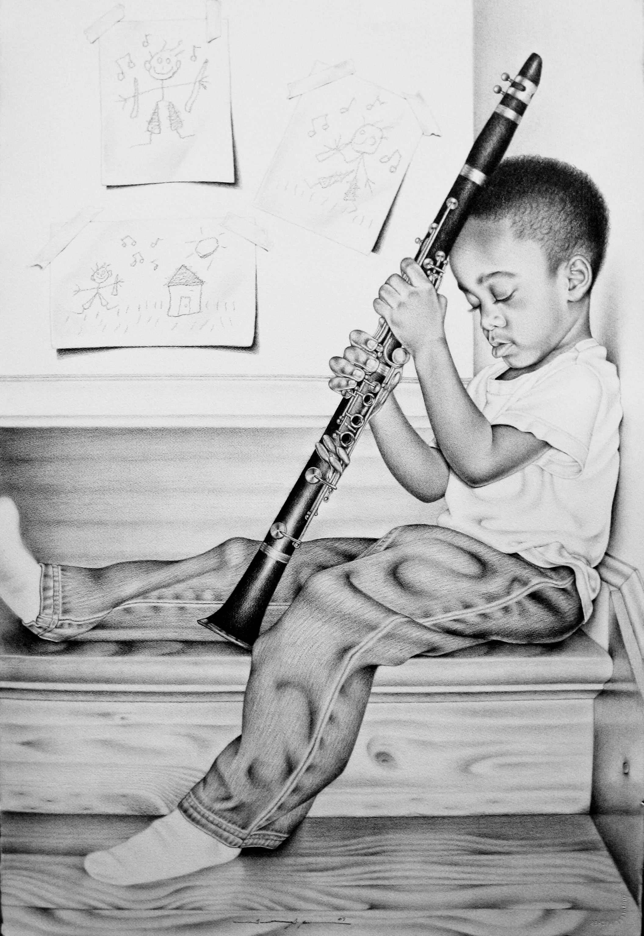 Drawing titled "Little Boy Blew" by Tinnetta Bell