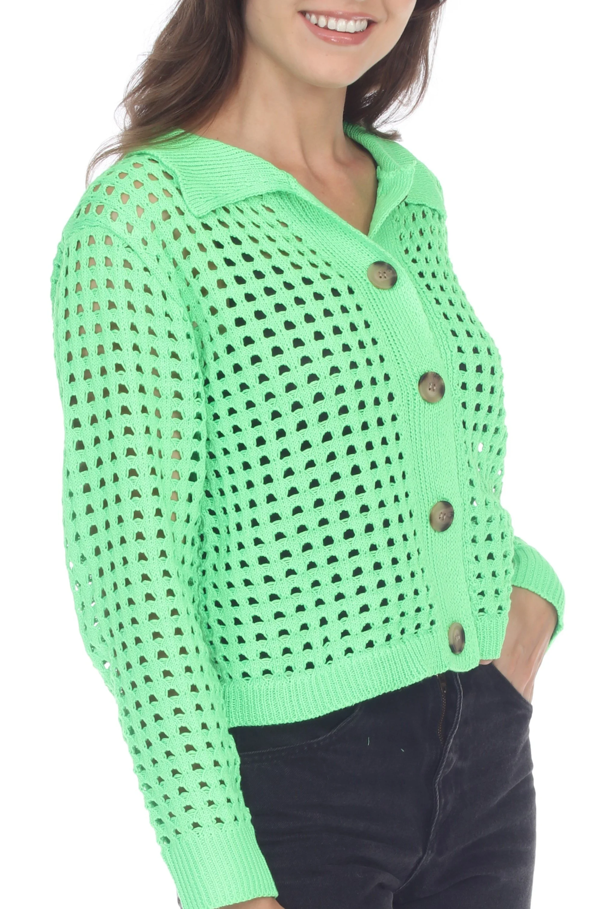 Malakye Open Stitch Sweater — Rain + Rose On Trend Novelty Sweaters and Tops