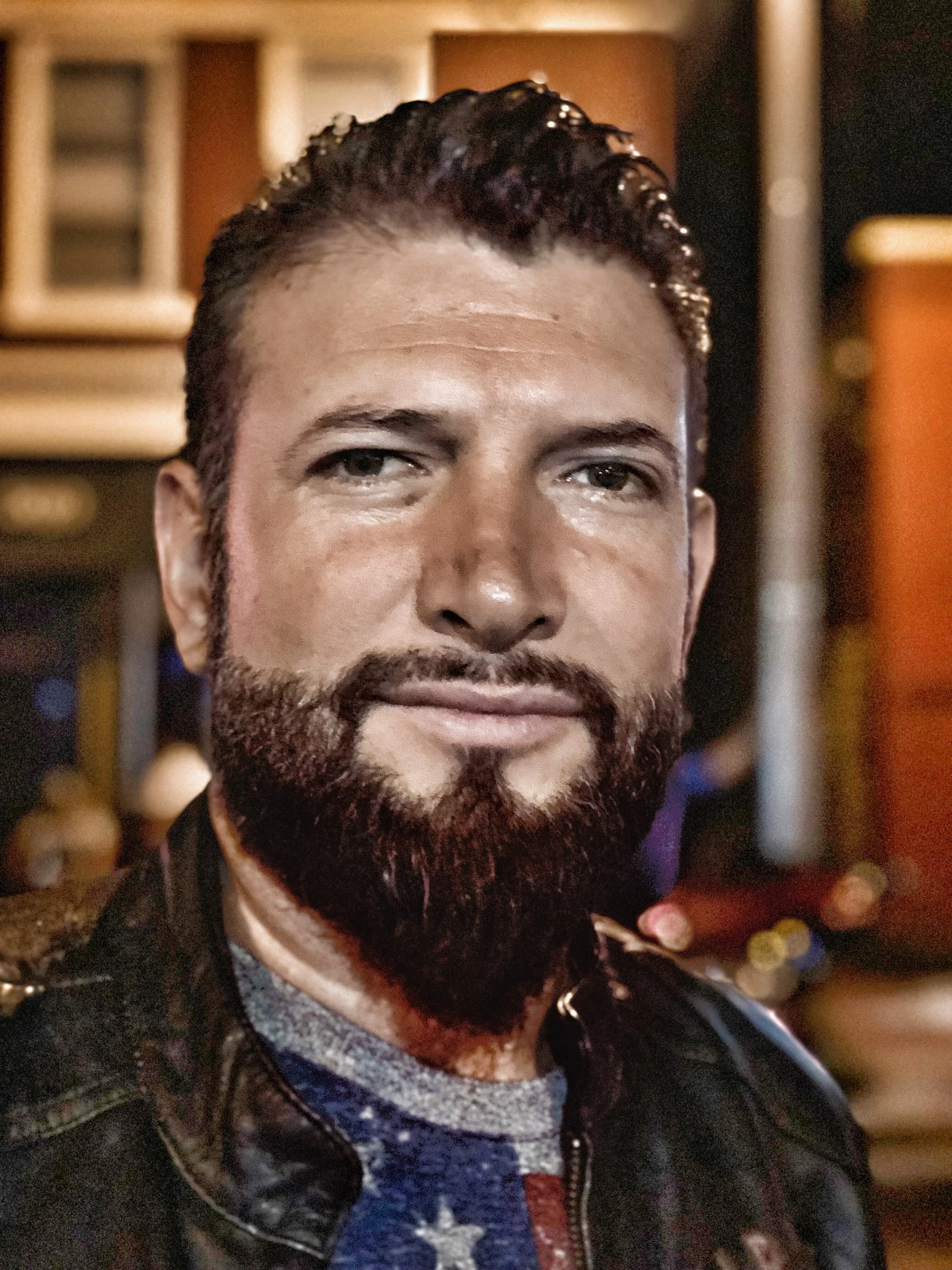 Aaron: He is from Mexico, lives in Milwaukee now. HE rides Harley