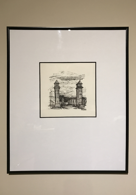 Jan. framed w/ 8x8 matte in 16x20 frame