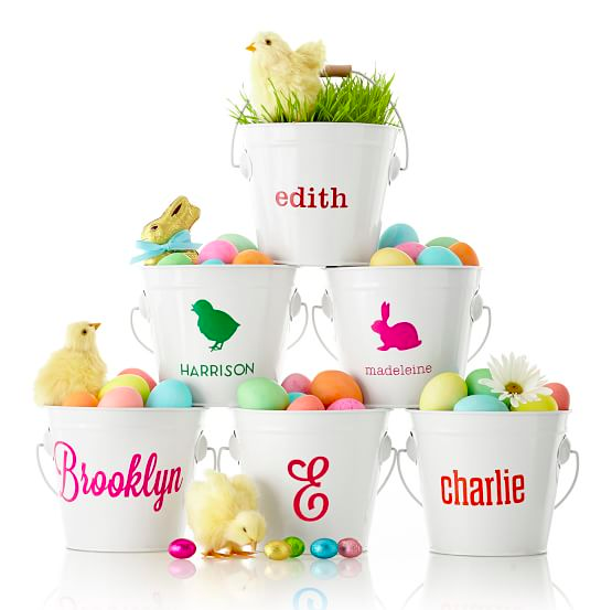 The perfect personalized basket for an Easter Egg Hunt thanks to Mark and Graham