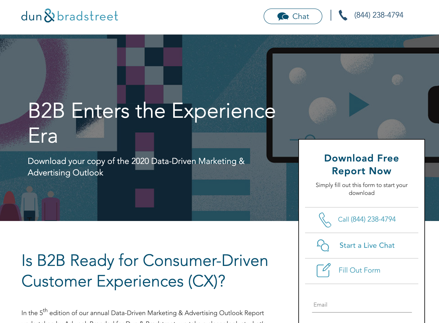 D&amp;B Report Landing Page 